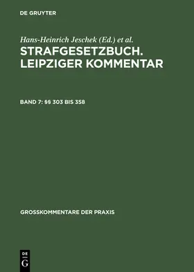 Jeschek / Willms / Ruß |  §§ 303 bis 358 | Buch |  Sack Fachmedien