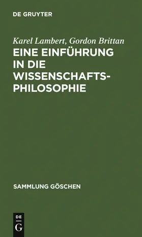 Lambert / Brittan |  Eine Einführung in die Wissenschaftsphilosophie | Buch |  Sack Fachmedien