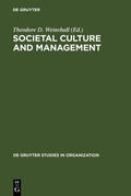 Weinshall |  Societal Culture and Management | Buch |  Sack Fachmedien