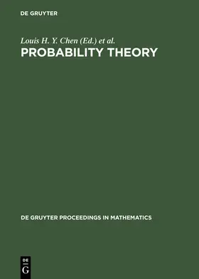 Chen / Jiann-Hua / Choi | Probability Theory | Buch | 978-3-11-012233-6 | sack.de