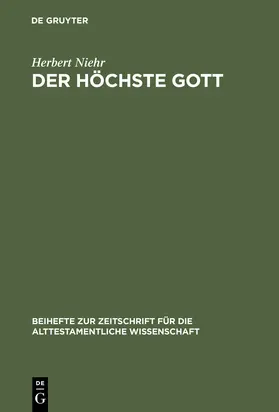 Niehr |  Der höchste Gott | Buch |  Sack Fachmedien