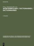 Schweickard / Hausmann / Heid |  Wörterbücher / Dictionaries / Dictionnaires. 3. Teilband | Buch |  Sack Fachmedien