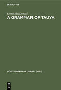 MacDonald |  A Grammar of Tauya | Buch |  Sack Fachmedien