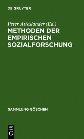 Atteslander |  Methoden der empirischen Sozialforschung | Buch |  Sack Fachmedien