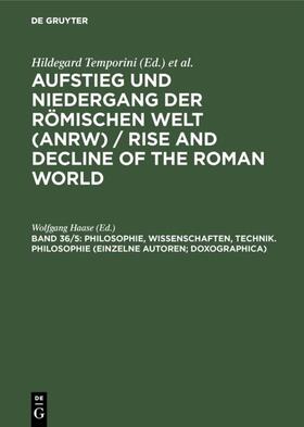 Haase | Philosophie, Wissenschaften, Technik. Philosophie (Einzelne Autoren; Doxographica) | Buch | 978-3-11-012794-2 | sack.de