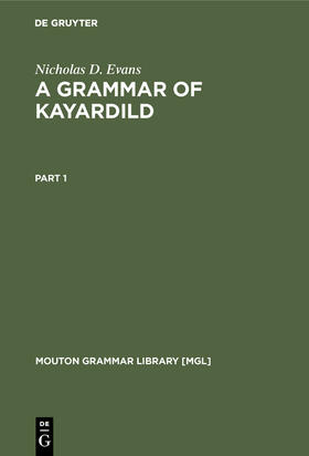 Evans | A Grammar of Kayardild | Buch | 978-3-11-012795-9 | sack.de