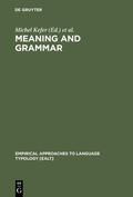 Auwera / Kefer |  Meaning and Grammar | Buch |  Sack Fachmedien