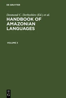 Derbyshire / Pullum |  HANDBOOK AMAZONIAN LANGUAGES | Buch |  Sack Fachmedien