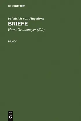 Hagedorn / Gronemeyer |  Briefe | Buch |  Sack Fachmedien