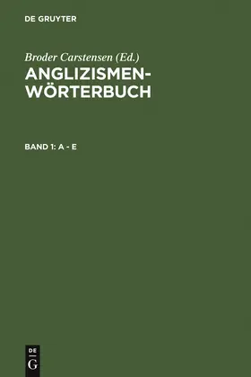 Carstensen |  A - E | Buch |  Sack Fachmedien