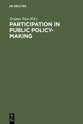 Treu |  Participation in Public Policy-Making | Buch |  Sack Fachmedien