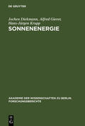Diekmann / Krupp / Gierer |  Sonnenenergie | Buch |  Sack Fachmedien