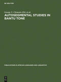 Goldsmith / Clements |  Autosegmental Studies in Bantu Tone | Buch |  Sack Fachmedien