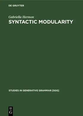 Hermon | Syntactic Modularity | Buch | 978-3-11-013070-6 | sack.de