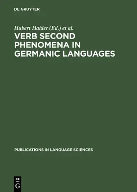 Prinzhorn / Haider |  Verb Second Phenomena in Germanic Languages | Buch |  Sack Fachmedien