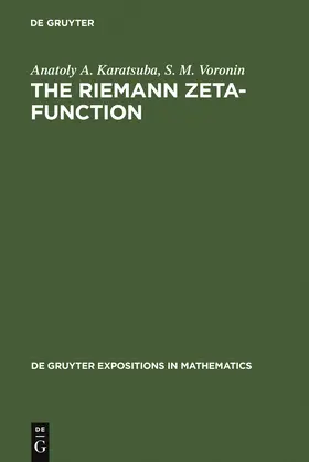 Karatsuba / Voronin | The Riemann Zeta-Function | Buch | 978-3-11-013170-3 | sack.de