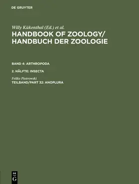 Piotrowski / Kükenthal |  Anoplura | Buch |  Sack Fachmedien