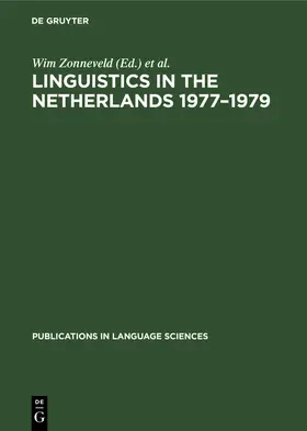 Weerman / Zonneveld |  Linguistics in the Netherlands 1977-1979 | Buch |  Sack Fachmedien