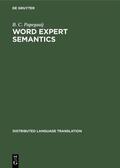Papegaaij |  Word Expert Semantics | Buch |  Sack Fachmedien
