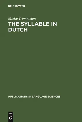 Trommelen | The Syllable in Dutch | Buch | 978-3-11-013352-3 | sack.de