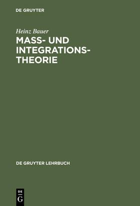 Bauer | Maß- und Integrationstheorie | Buch | 978-3-11-013626-5 | sack.de