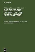 Keil / Stammler / Worstbrock |  Slecht, Reinbold - Ulrich von Liechtenstein | Buch |  Sack Fachmedien