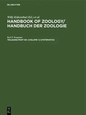 Koopman |  [Volume 1:] Systematics | Buch |  Sack Fachmedien