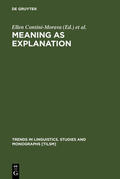 Goldberg / Contini-Morava |  Meaning as Explanation | Buch |  Sack Fachmedien