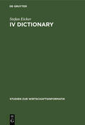 Eicker |  IV Dictionary | Buch |  Sack Fachmedien