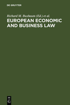 Buxbaum / Hopt / Hertig | European Economic and Business Law | Buch | 978-3-11-014242-6 | sack.de