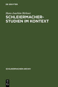 Birkner / Fischer |  Schleiermacher-Studien im Kontext | Buch |  Sack Fachmedien