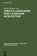 Wekker |  Creole Languages and Language Acquisition | Buch |  Sack Fachmedien