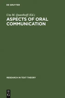 Quasthoff |  Aspects of Oral Communication | Buch |  Sack Fachmedien