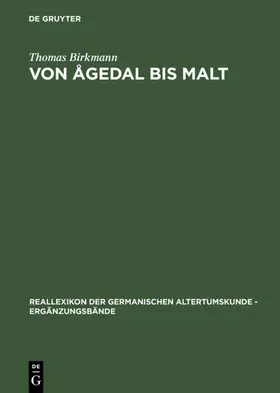 Birkmann |  Von Ågedal bis Malt | Buch |  Sack Fachmedien
