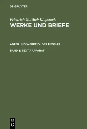 Klopstock / Beck / Höpker-Herberg |  Text / Apparat | Buch |  Sack Fachmedien