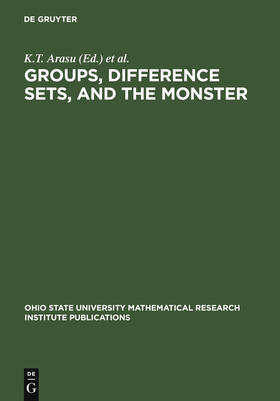 Arasu / Dillon / Solomon | Groups, Difference Sets, and the Monster | Buch | 978-3-11-014791-9 | sack.de