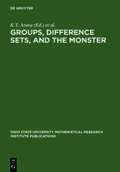 Arasu / Dillon / Solomon |  Groups, Difference Sets, and the Monster | Buch |  Sack Fachmedien