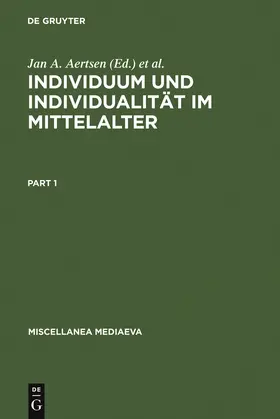 Speer / Aertsen | Individuum und Individualität im Mittelalter | Buch | 978-3-11-014892-3 | www.sack.de