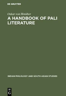 Hinüber |  A Handbook of Pali Literature | Buch |  Sack Fachmedien