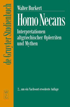 Burkert | Homo Necans | Buch | 978-3-11-015098-8 | sack.de