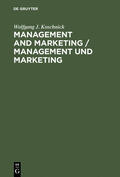 Koschnick |  Management and Marketing / Management und Marketing | Buch |  Sack Fachmedien