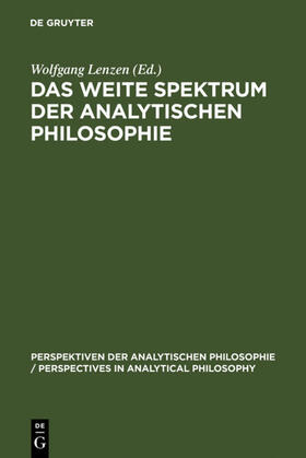Lenzen |  Das weite Spektrum der Analytischen Philosophie | Buch |  Sack Fachmedien