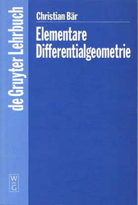 Bär |  Elementare Differentialgeometrie | Buch |  Sack Fachmedien