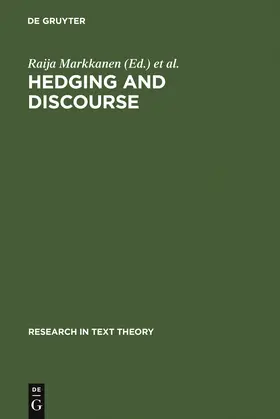 Schröder / Markkanen |  Hedging and Discourse | Buch |  Sack Fachmedien
