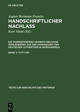 Wellenreuther / Aland | 1777-1787 | Buch | 978-3-11-016073-4 | www.sack.de