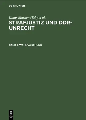  Wahlfälschung | Buch |  Sack Fachmedien