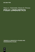 Preston / Niedzielski |  Folk Linguistics | Buch |  Sack Fachmedien