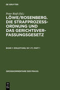 Rieß / Wendisch / Lüderssen |  Einleitung; §§ 1-71 | Buch |  Sack Fachmedien