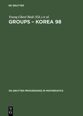 Baik / Kim / Johnson |  Groups - Korea 98 | Buch |  Sack Fachmedien