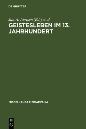 Speer / Aertsen |  Geistesleben im 13. Jahrhundert | Buch |  Sack Fachmedien